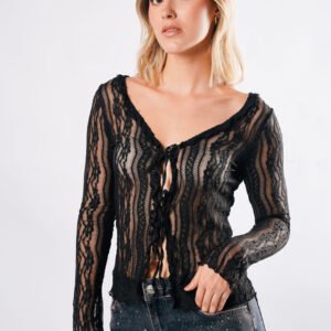 LACE LONG SLEEVE TOP