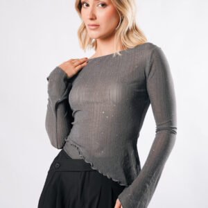 LUREX LONG SLEEVE TOP