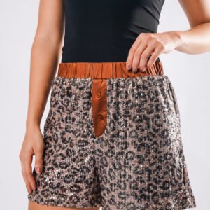 SHORT DE ANIMAL PRINT LENTEJUELAS