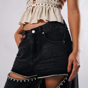 JEAN NEGRO CON ABERTURA